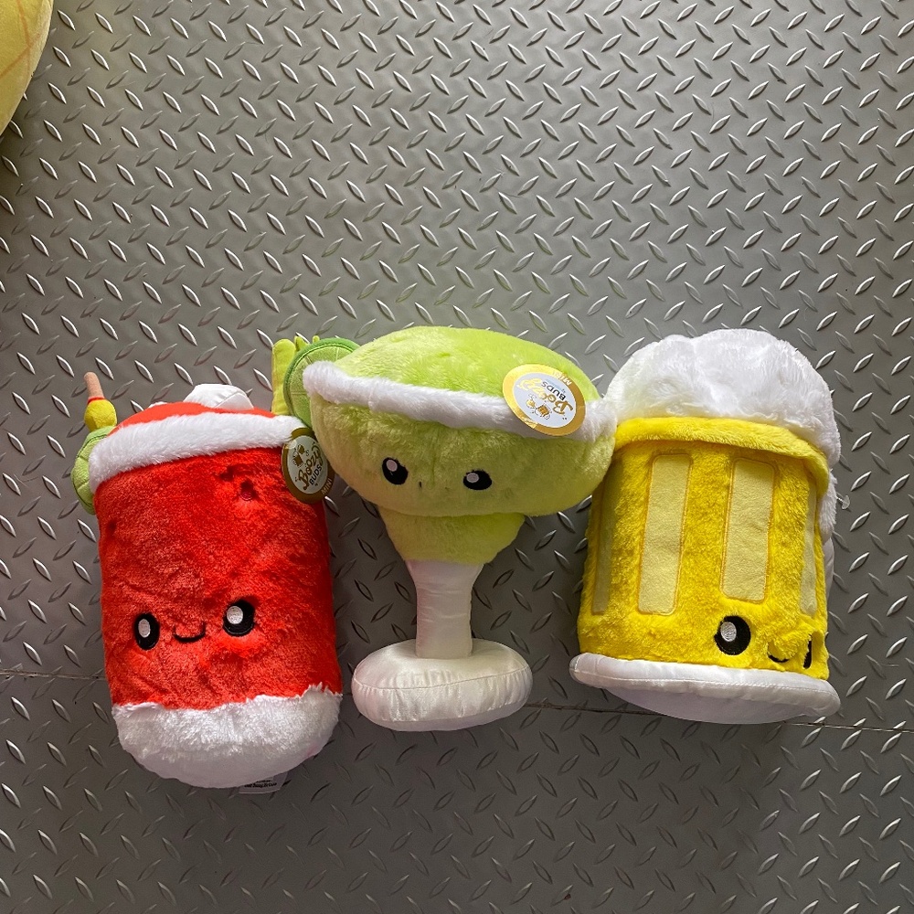 Squishables Boozy Buds New! Set of 3!